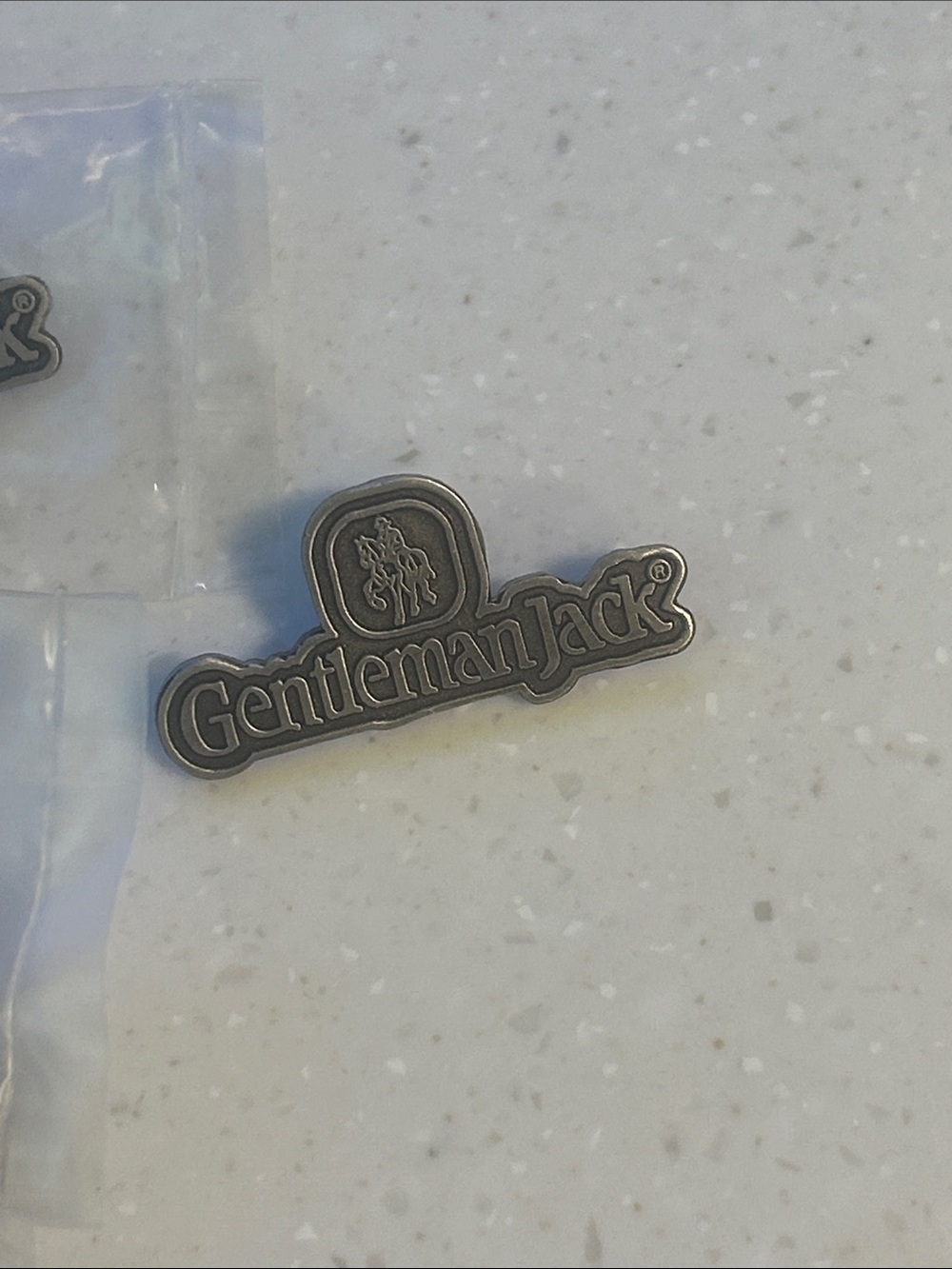 Jack Daniels Gentleman Jack Logo pin - Silver Tone